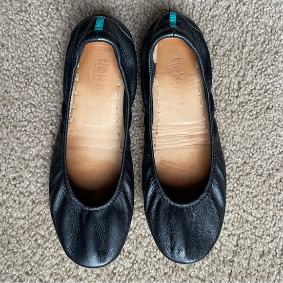 Tieks Women's Matte Black Italian Leather Ballet Flats Sz 8 - Picture 8 of 12